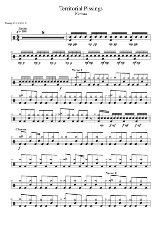 Score for Drums