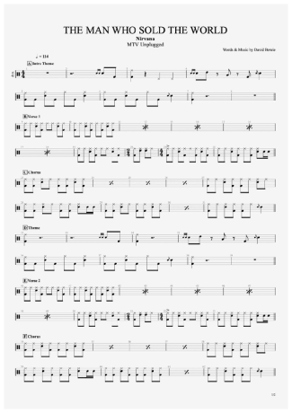 Nirvana  score for Drums