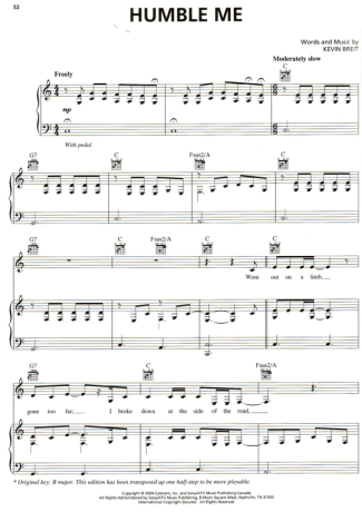 Norah Jones Humble Me score for Piano