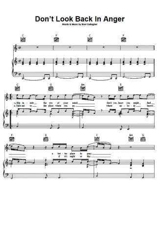 Oasis  score for Piano