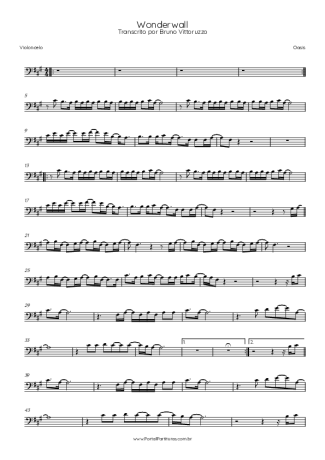 Oasis  score for Cello