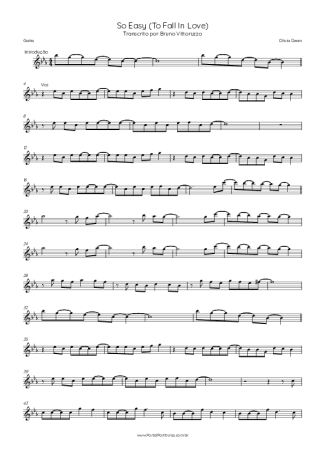 Olivia Dean So Easy (To Fall In Love) score for Harmonica