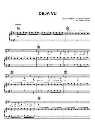 Olivia Rodrigo  score for Piano