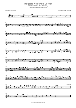 Originais do Samba  score for Alto Saxophone