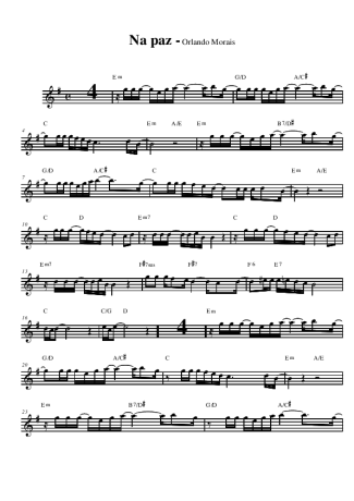 Orlando Moraes Na Paz score for Alto Saxophone