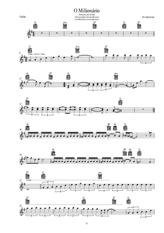 Os Incríveis  score for Acoustic Guitar