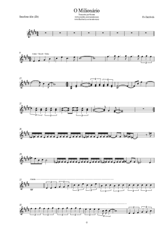 Os Incríveis  score for Alto Saxophone