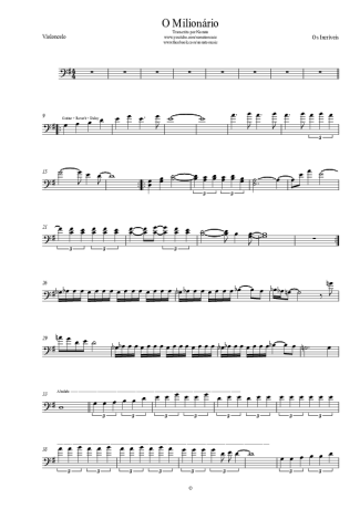 Os Incríveis  score for Cello