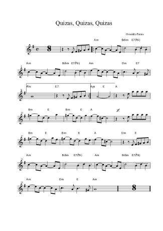 Osvaldo Farrés Quizás, Quizás, Quizás score for Tenor Saxophone Soprano (Bb)