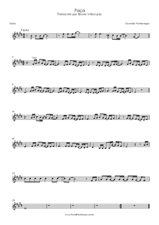 Oswaldo Montenegro Faça score for Harmonica