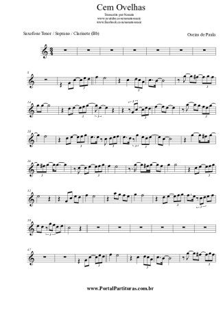 Ozeias de Paula Cem Ovelhas score for Clarinet (Bb)