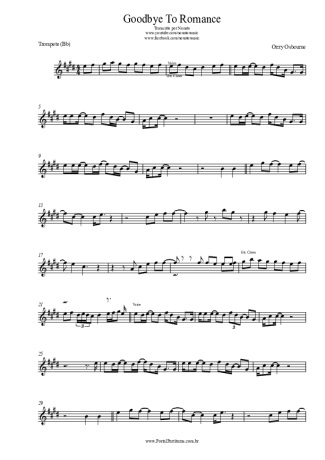 Ozzy Osbourne  score for Trumpet