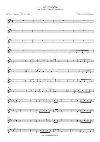 Padre Marcelo Rossi  score for Clarinet (Bb)