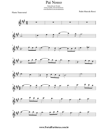 Padre Marcelo Rossi Pai Nosso score for Flute