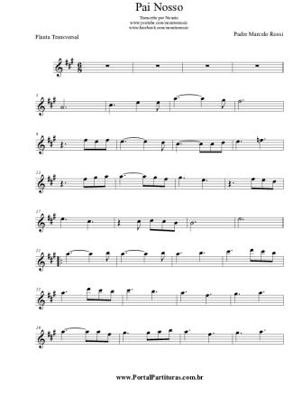 Padre Marcelo Rossi Pai Nosso score for Flute