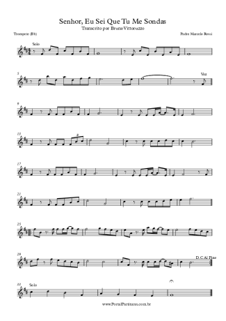 Padre Marcelo Rossi  score for Trumpet