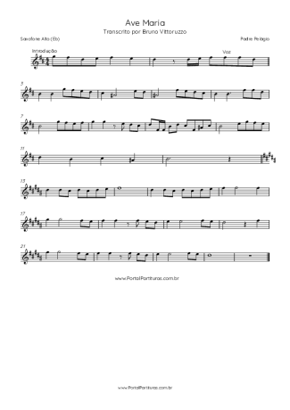 Score for Alto Saxophone