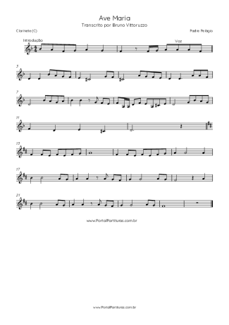 Score for Clarinet (C)