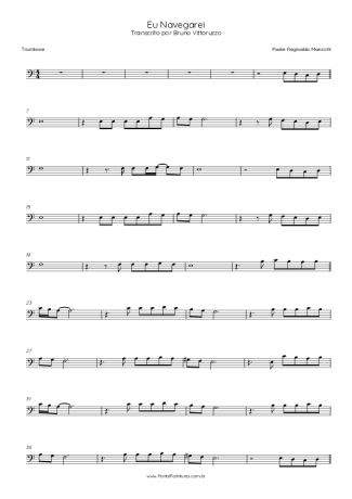 Padre Reginaldo Manzotti Eu Navegarei score for Trombone