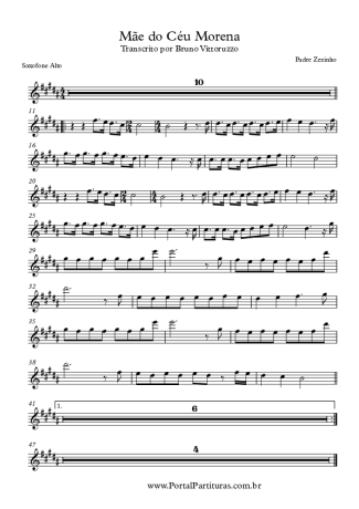 Padre Zezinho  score for Alto Saxophone