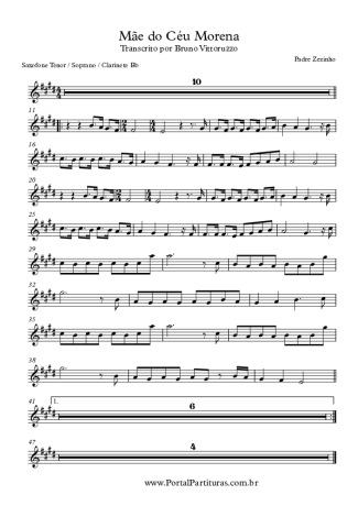 Padre Zezinho  score for Tenor Saxophone Soprano (Bb)