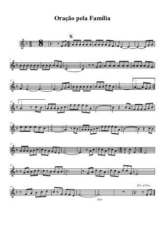 Padre Zezinho Oração Pela Família score for Tenor Saxophone Soprano (Bb)