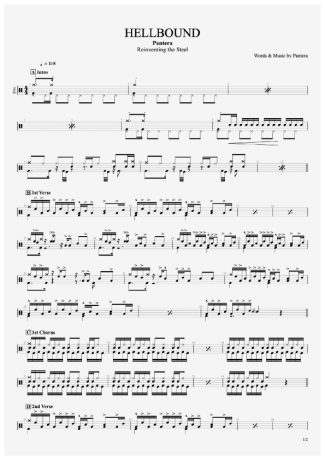 Pantera  score for Drums