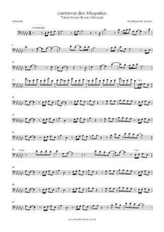 Score for Cello