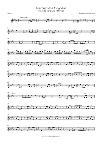 Score for Violin
