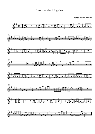 Paralamas do Sucesso Lanterna dos Afogados score for Tenor Saxophone Soprano (Bb)