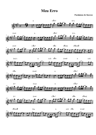 Paralamas do Sucesso Meu Erro score for Alto Saxophone