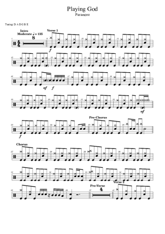 Score for Drums