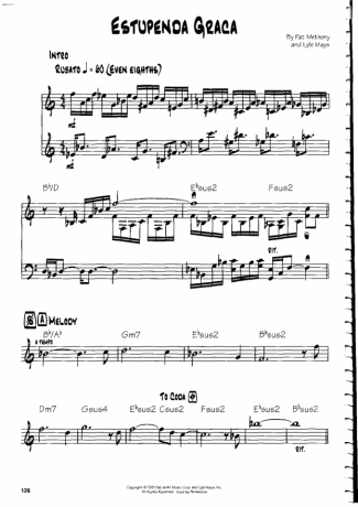 Pat Metheny Estupenda Graca score for Guitar