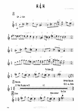 Pat Metheny H _ H score for Guitar