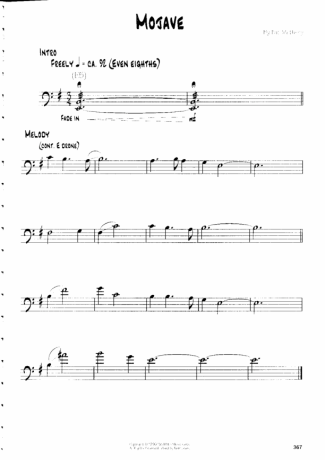 Pat Metheny Mojave score for Guitar