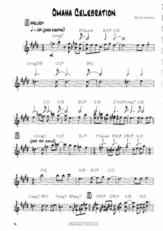 Pat Metheny  score for Guitar