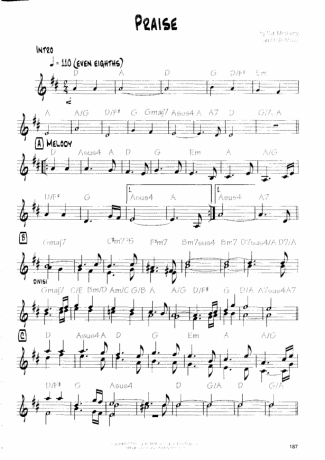 Pat Metheny Praise score for Guitar