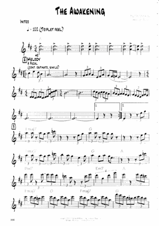 Pat Metheny The Awakening score for Guitar