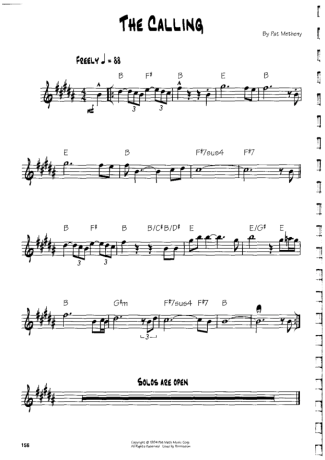 Pat Metheny The Calling score for Guitar