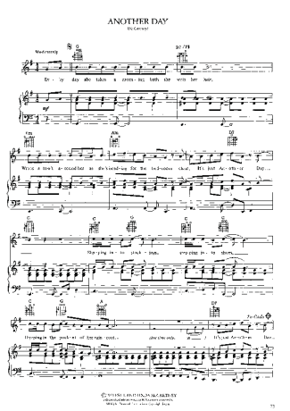 Paul McCartney  score for Piano