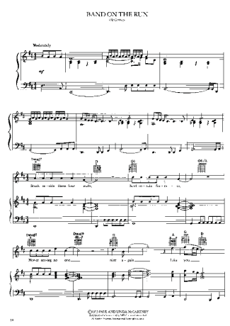 Paul McCartney  score for Piano