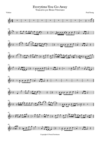 Paul Young  score for Violin