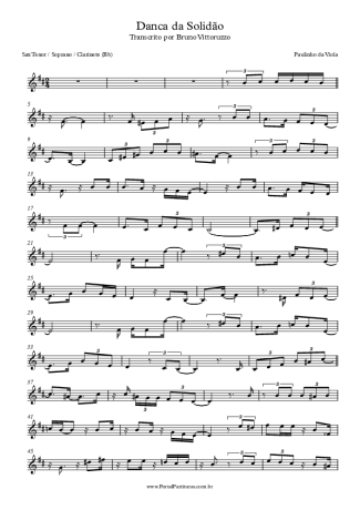 Paulinho da Viola  score for Tenor Saxophone Soprano (Bb)