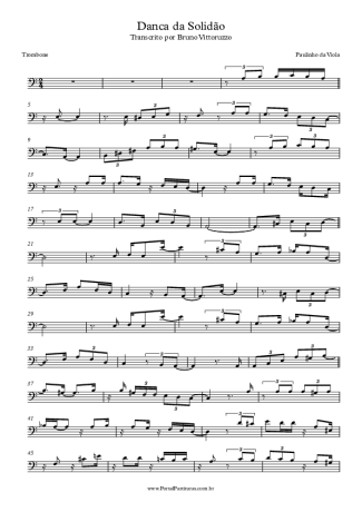 Paulinho da Viola Dança Da Solidão score for Trombone