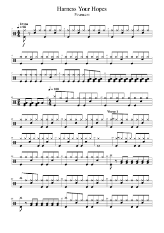 Score for Drums