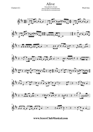 Score for Clarinet (C)