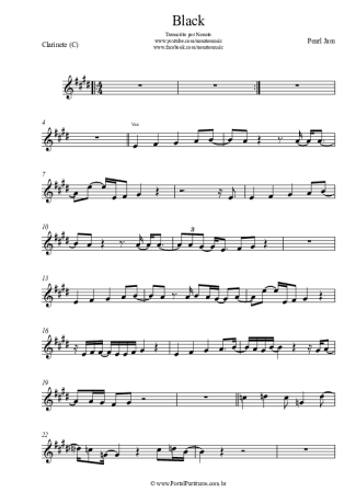 Score for Clarinet (C)