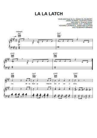 Pentatonix La La Latch score for Piano