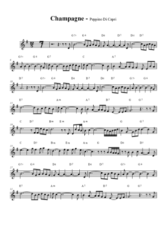 Pepino di Capri  score for Clarinet (Bb)