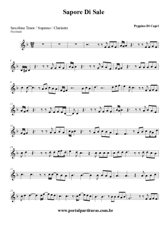 Pepino di Capri  score for Clarinet (Bb)